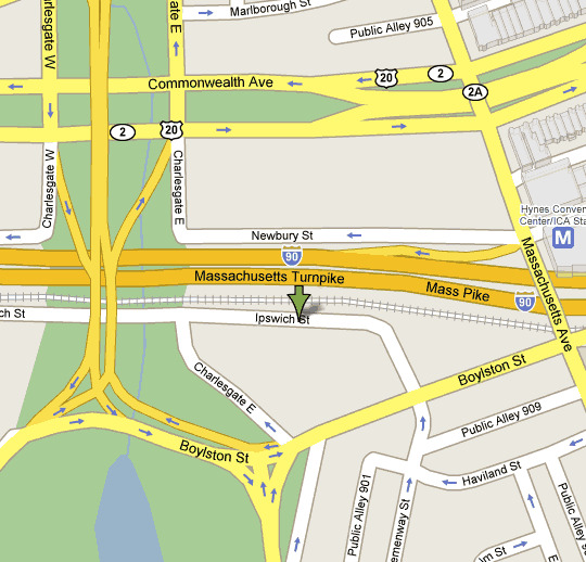 Map of Fenway Studios